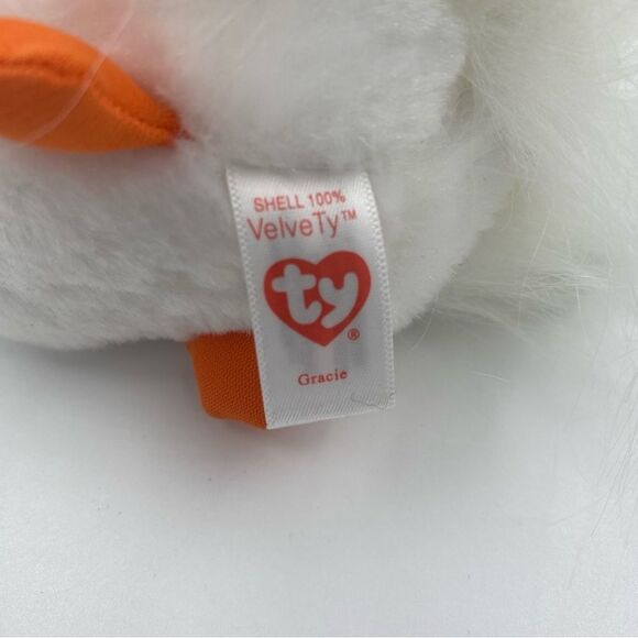Ty Beanie Babies Gracie White Swan 2018 Version - Picture 8 of 8